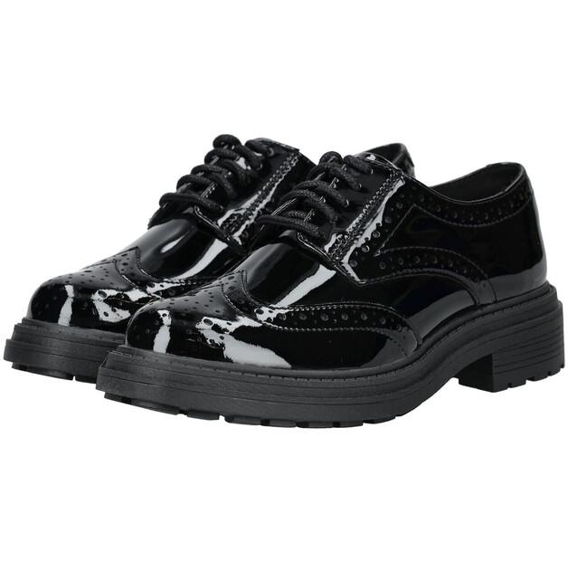 Women's Clarks Orinoco3 Derby Ankle Boots Black Leder