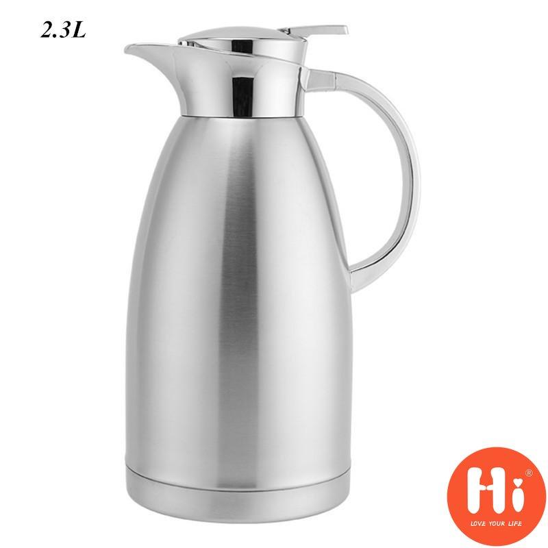 Hi Edelstahl-Isolierung, Vakuum-Thermo-Wasserkrug, Thermokaraffen, Reise-Wasserflasche, Wasserkocher, Kaffeekanne