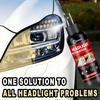 100Ml Portable Car Headlight Restoration Spray, a Spray-On Solution for Scratches And Oxidation on Light Covers, Effectively Cle