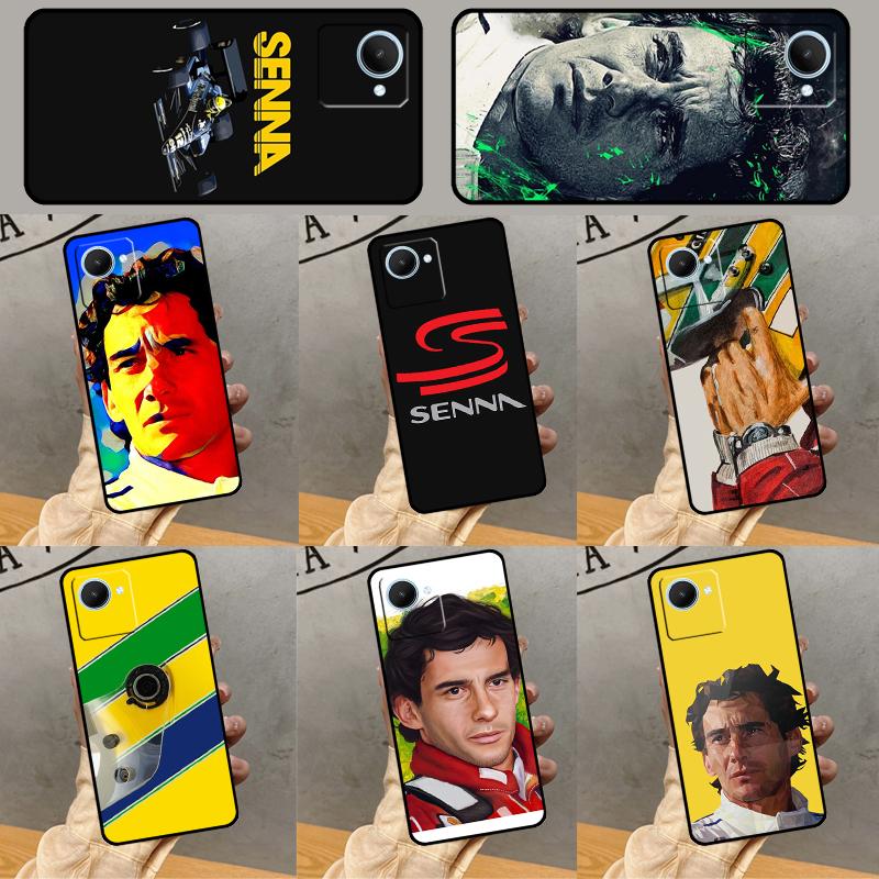 Racing Ayrton Senna Case For Realme C55 C75 C67 C61 C53 C51 C21Y C25S 10 11 12 13 14 Pro Plus GT 6T 6 5 GT7 Pro