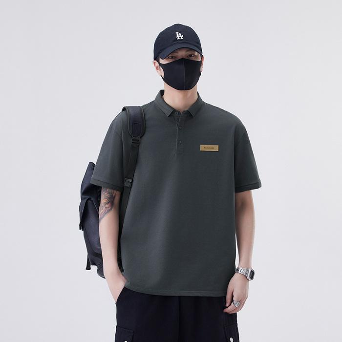 New Summer T-shirt Loose Lapel Short-sleeved POLO Shirt T-shirt