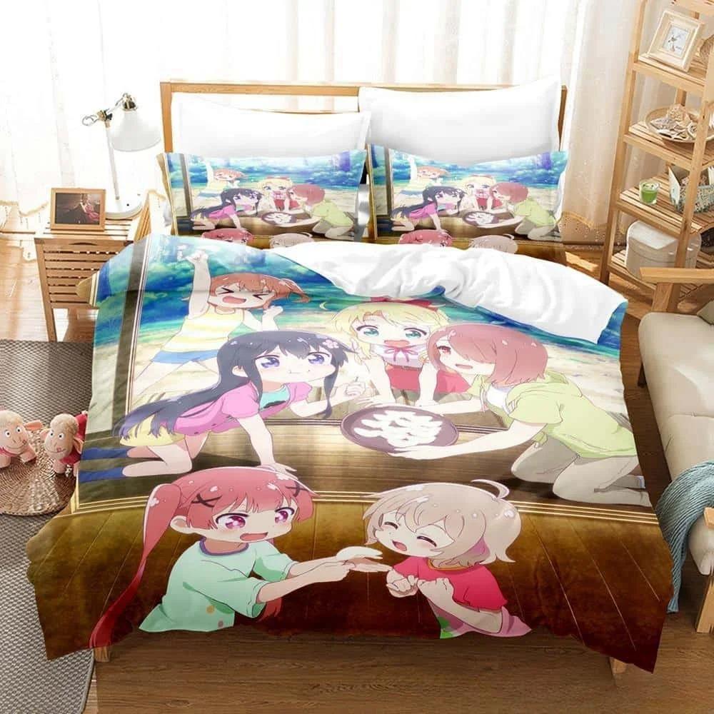 Andningsbart Mysigt Anime Wataten En Ängel Föll Ner Till Mig Storlek Säng Vuxen Barn Sovrum Set Enkel Tvilling Full Queen King Täcke