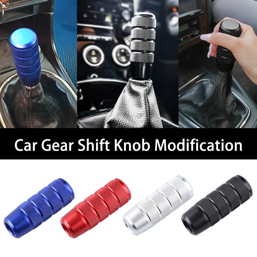 95MM Universal Non-Slip Gear Shift Knob Manual Transmission Aluminum Knurled Shifter Lever Head Car Interior Accessories