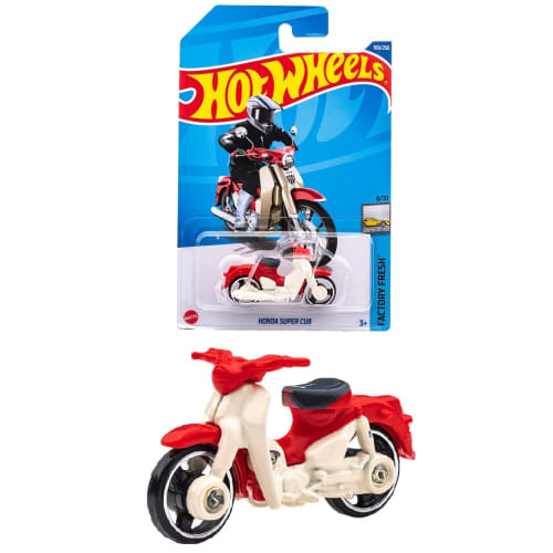 

Hot Wheels Basic Car Honda Super Cub (Ages 3 and Up) HHF69 Red 1/64 Scale