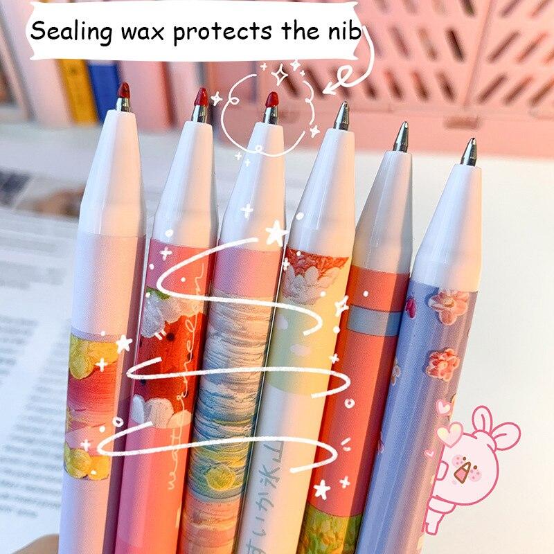 4 Penne Gel Kawaii Con Motivi Che Cambiano – Punto 0.5mm – Inchiostro Nero