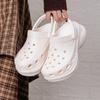 Crocs Zoccoli Bae Shining Balenottera Piccola Semplici Comodi Zoccoli Donna gesso 207261-0WV