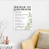 Armor of God Wall Art,Armor of God Prayer Wall Decor Canvas Print Painting Artwork for Christian Home Office Wall Decor