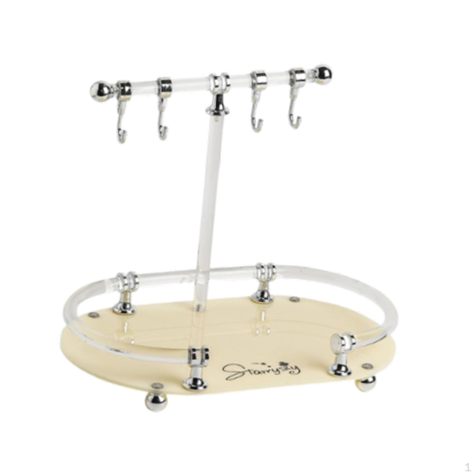 

Подставка-органайзер для украшений, поднос, декоративная модная тарелка для колец, держатель для ключей для часов, брелоков бежевый