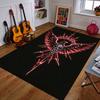 "Red Glowing Phoenix with Eye Symbol" Patterned Carpet a Non Slip Rug Suitable for All Seasons and Any Setting, Gift
