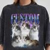 Custom Bootleg Comfort Colors® Shirt, Custom Retro Cat Bootleg Shirt, CUSTOM Your Own Bootleg Idea Here,Pet Photo Shirt, Cat Mom Gift