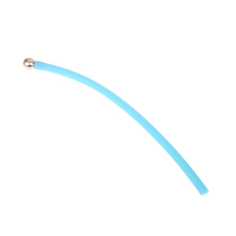 1Pc 24cm Foam Cannon Soft Straw Pipette With Stainless Steel Gravity Ball Filter Colorful Silicone Rubber