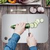 Taglieri in titanio per cucina, tagliere in acciaio inossidabile, tagliere bifacciale in acciaio inossidabile 304 per uso alimentare