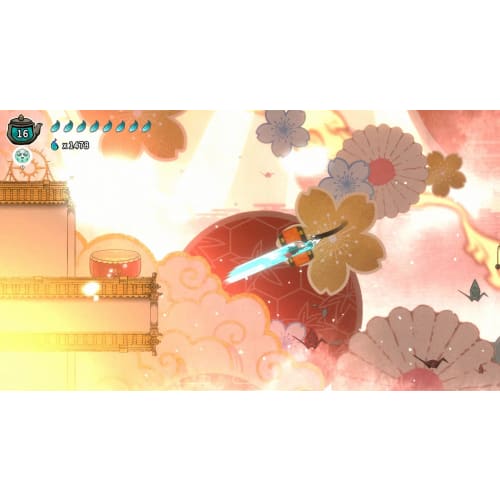 Bow and the blue flower of the moonlit night - Switch