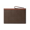 Bally Monogram Logo Color Block Vintage Leather Wallet Clutch Men Wallets Brown 6300393