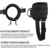 Ankle Straps for Cable Machine Durable Neoprene Padded Ankle Cuffs for Men Women Gym Glute Workout Kickback Exercise