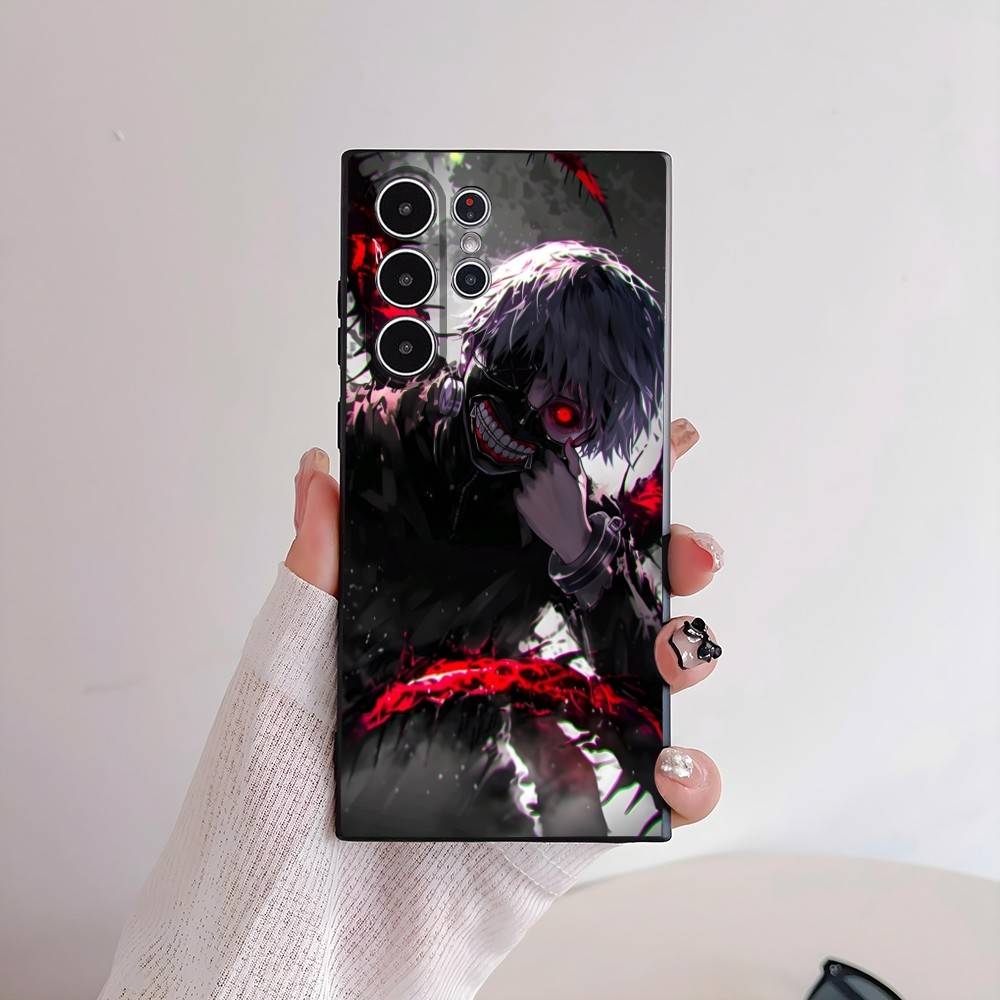 

Anime T-Tokyo G-Ghoul Kaneki Phone Case For Samsung Galaxy S25 S24 S22 S23 Ultra S21 S20 Plus Frosted Non-Slip Full Soft Cover samsungS24