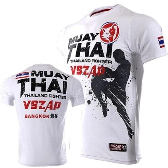 Muay Thai MMA Mix Martial Art T-Shirt Knee Attack Kick Boxing 3D Print Vintage Training UV Protect Quick Dry Men Women Unisex Short Sleeve Round Neck