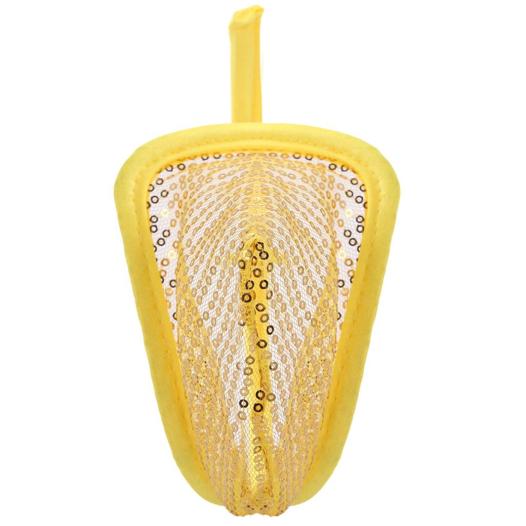 Transparente Herren-Tangas aus Netzstoff, durchsichtig, Micro-Bulge-Beutel, C-String-Slip, Unterwäsche