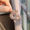 Creative  Personality Chinese Dragon Zodiac Brooch Pin Badge For Women Man Suit Decoration  Clothes Jewelry Gift