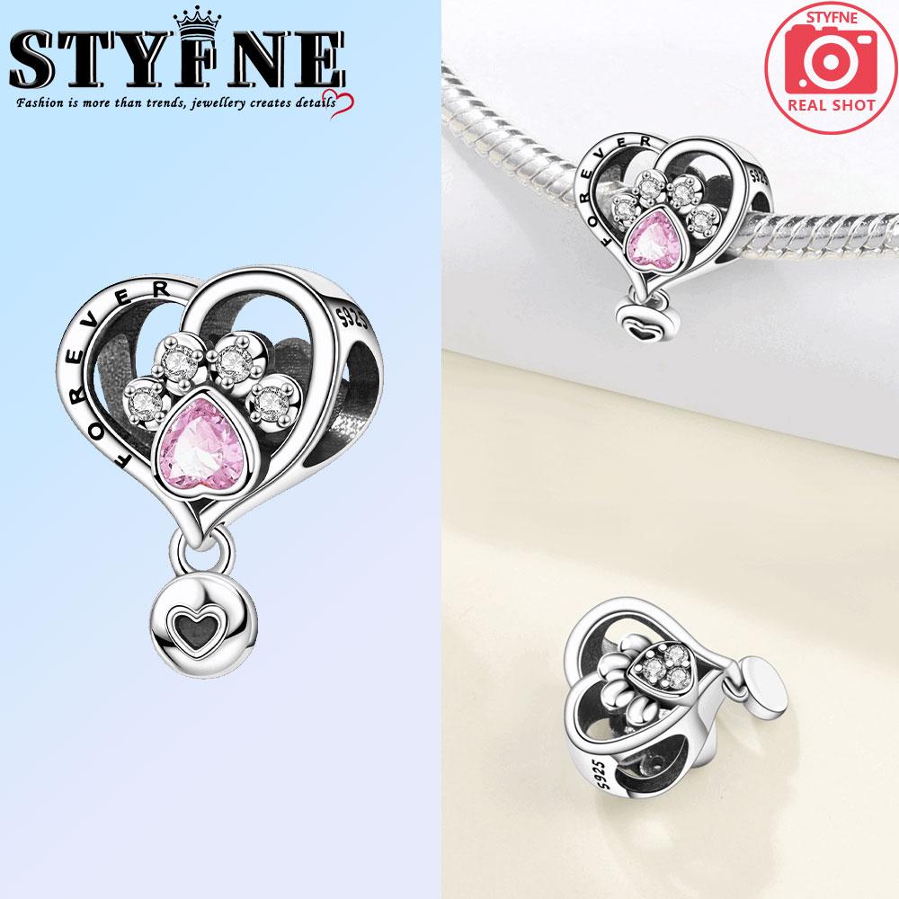 

Copper Cute Pet Claw Print Wings Rainbow Unicorn Charms Beads Pendant For Original Bracelet Woman Girl Jewelry