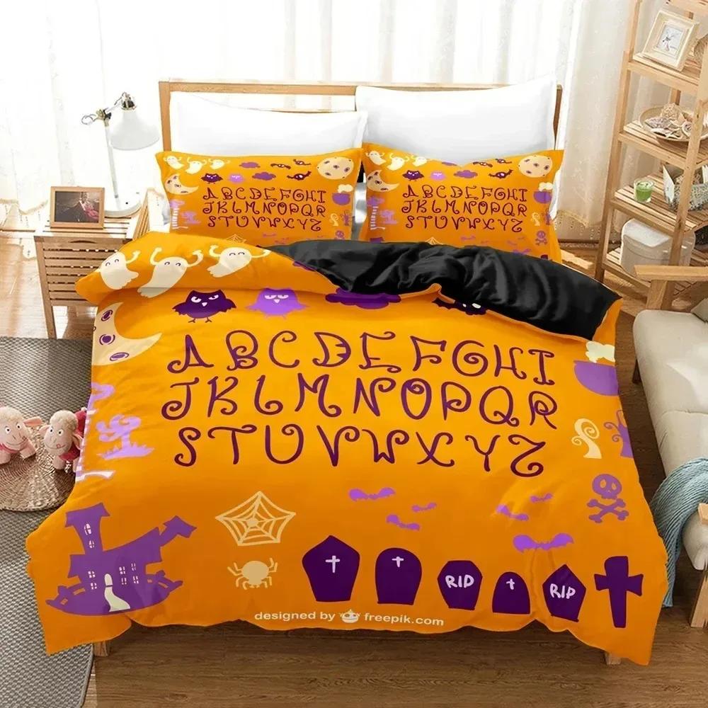 Alphabet Lore Duvet Cover Pillowcase Bedding Set 2/3 Pieces bedroom decoration Girls Boys adult Single/Double/Large Size