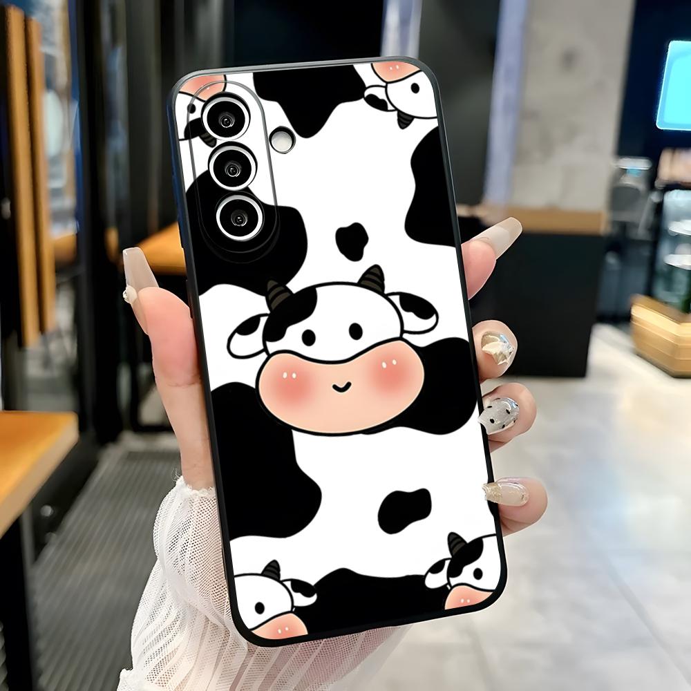 

Cartoon Cow Phone Case For Samsung A25 A13 A33 5G A54 A36 A35 A56 A52 A14 Shockproof Soft Cover Samsung A25