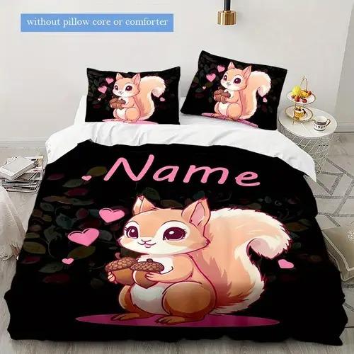 Comforter Squirrel With Squirrel Pattern Suitable For Children Kids And Adults Soft Comfortable And Breathable