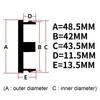 4 buc Embleme Logo VOSSEN Insigne Capac Centru Roată Mașină 48MM 42MM Jante Capac Butuc Capac Jantă Înlocuire Accesorii Mașină pentru Fait