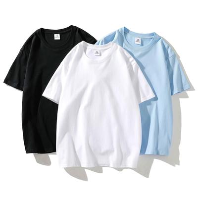 Short Sleeve Men's Women Summer T-shirt Loose Short-sleeved Casual Basic Shirt O Neck Solid Color Oversize