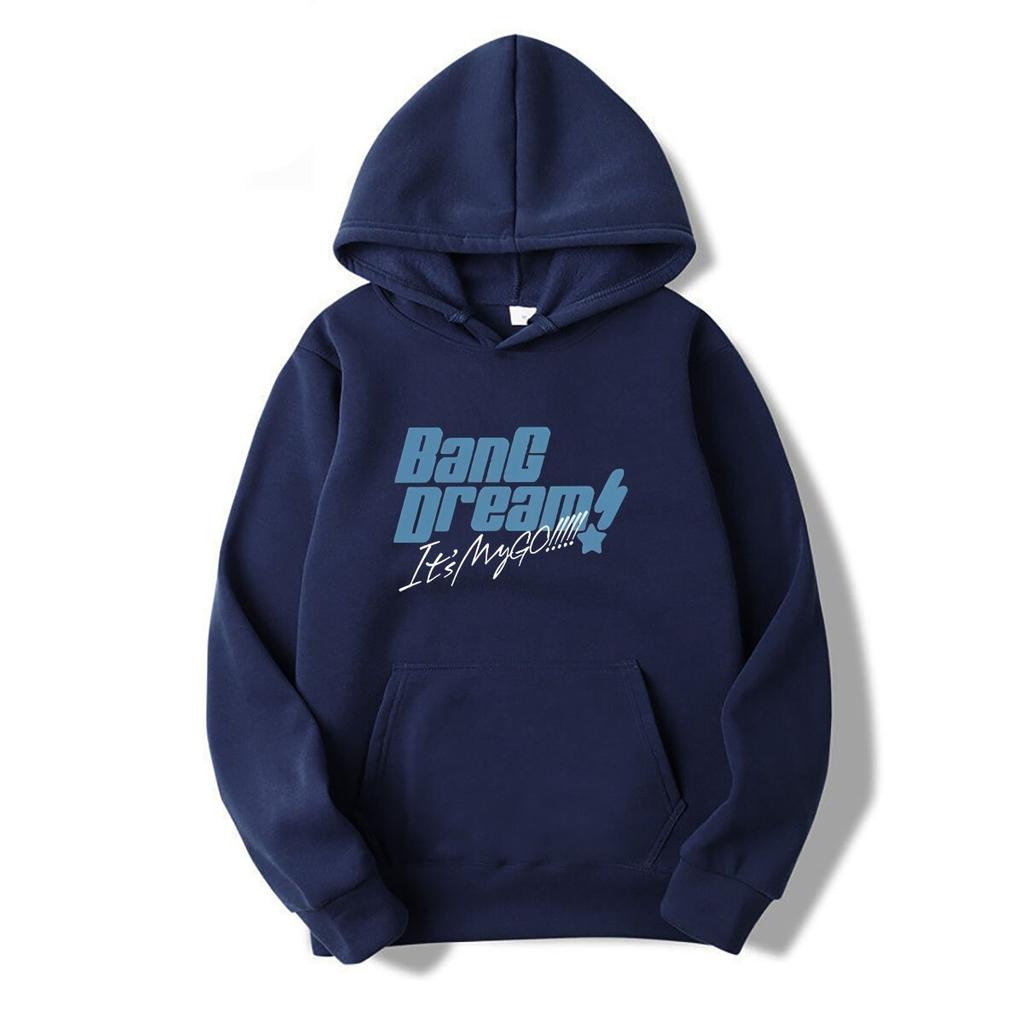BanG Dream MyGO Cosplay Logo Hoodies für Damen und Herren, BanG Dream Vintage Hoodies, bedruckte Kleidung aus reiner Baumwolle