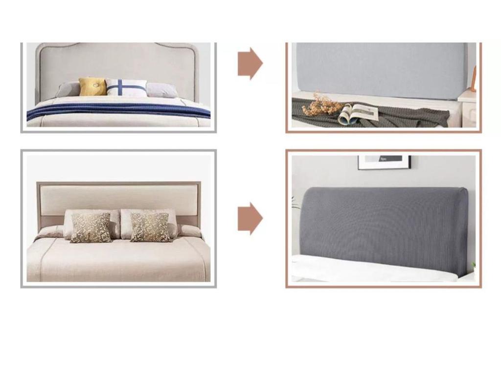 Nordic Universal Elastic Bed Head Cover - Dustproof & All-Inclusive for Dorms
