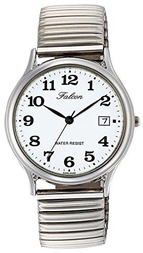 

Citizen Q&Q D014 Men s Wristwatch, Analog, Waterproof, Date, Metal Band, Silver, watch