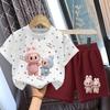 Cute Cartoon Set for Summer Children's Fashion Two-piece Set