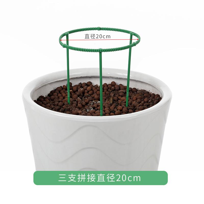 3pcs Garden Plant Support Stakes Climbing Plant Trellis Iron Frame Plant Holder for Outdoor and Indoor Use One Size зелёный