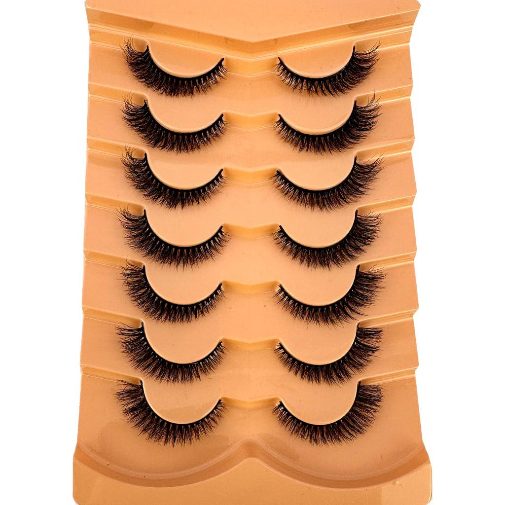 NEW 7pairs Fake Eyelashes Thick Long False Eyelashes Dramatic Lashes 3D Faux Mink Eyelashes Full Lashes Makeup