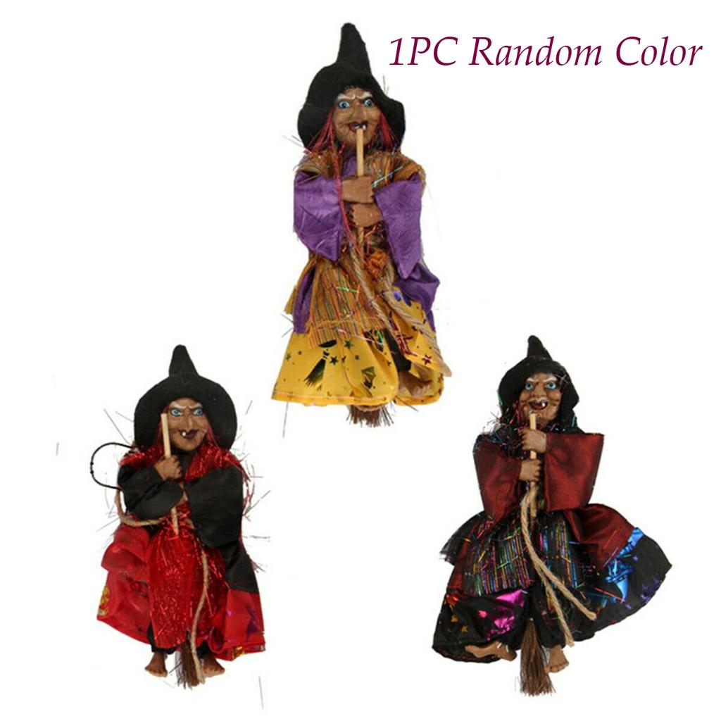 Random Color Lawn Halloween Horror Party Decoration Figurine Pendant Witch Ornament