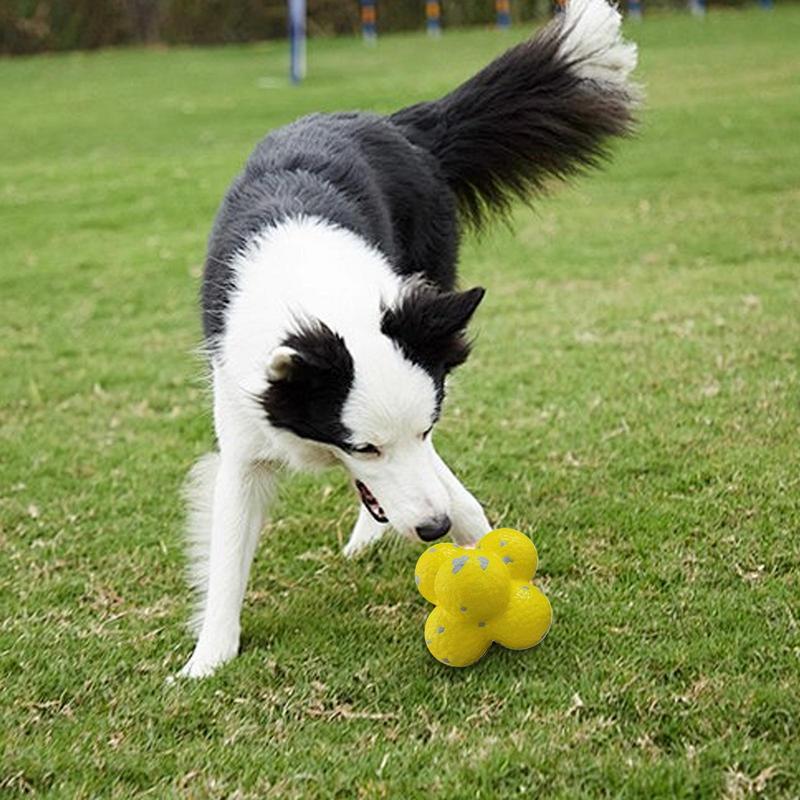 Chew Balls For Dogs Pet Tooth Chewing Pop Corn Ball Toy Bouncy Dog Chewing Toy For Small Medium And Large Dog Interactive Dog To