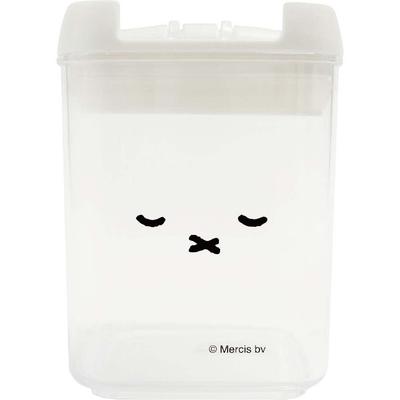Okato Miffy Storage Container Easy Lock with Just a Flip of the Clear Container for Easy Viewing of Wide X Deep X 10cm High Canister, 270ml,
