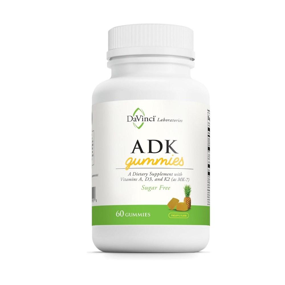 Davinci Labs ADK A D3 Bone, Heart, and Immunity Supplement, 30 Capsules, 60 Tablets, 1 Pack, 1 Gummy (1 pcs 1ml)