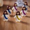 50pcs Mini Jesus Statue Easter Decoration Jesus Toys Figure Christ Religious Savior Jesus Doll Easter Supplies Desk Ornament