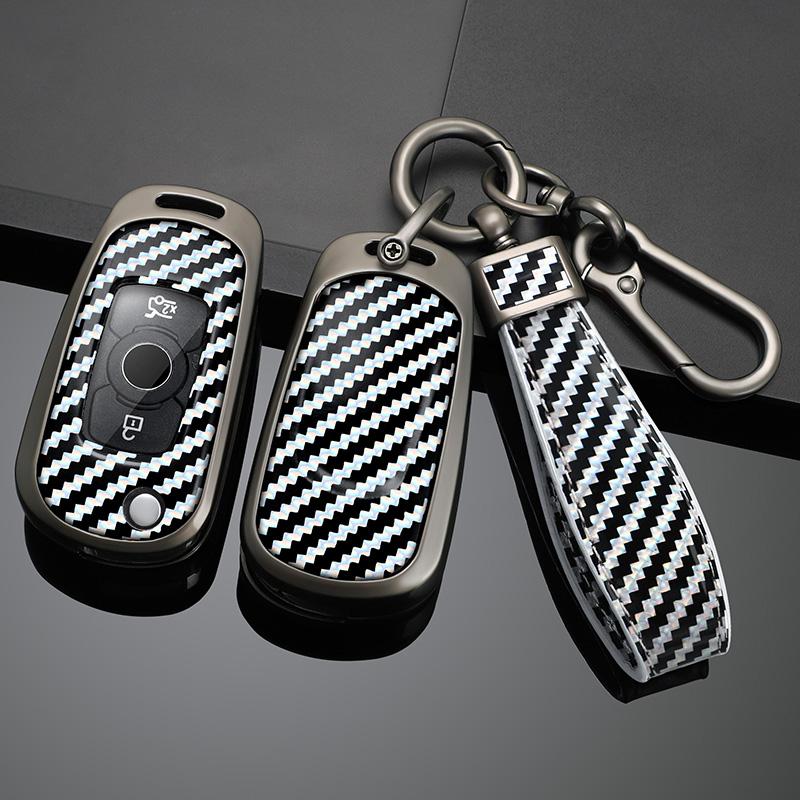 Zinc Alloy Auto Flip Key Fob Cover Case Housing Key Ring Fit For Buick Verano Encore Gx Gl6 - Fit For Opel Vauxhall Astra K Corsa E