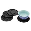 4/8Pcs Silicone Non-slip Car Water Cup Pad Creative Spider Web Mat For Bottle Holder Coaster Auto Interior Anti-skid Cup Holders
