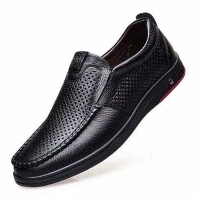 Mannen Lederen Schoenen Mannen Zomer Loafers Schoenen Echt Leer Zachte Man Casual Slip-On Uitsparing Schoenen Koeienhuid zomer Loafers