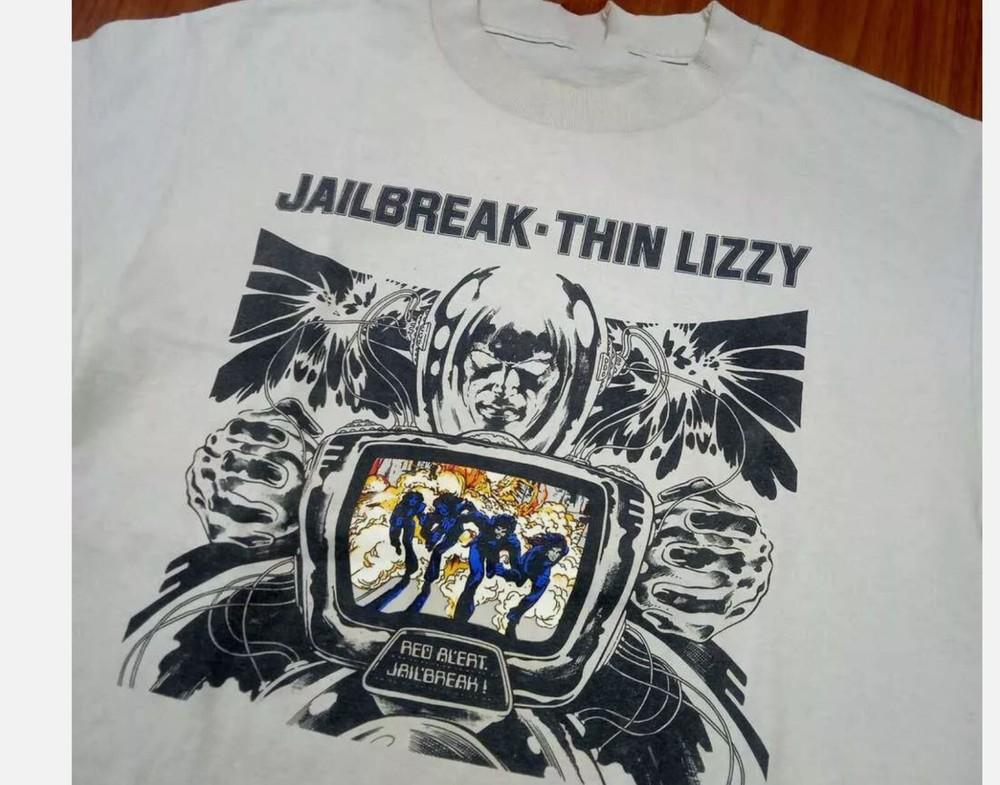 Thin Lizzy Jailbreak 1976 Tour Cotton Unisex S to 5Xl T-shirt Unisex T-Shirt L