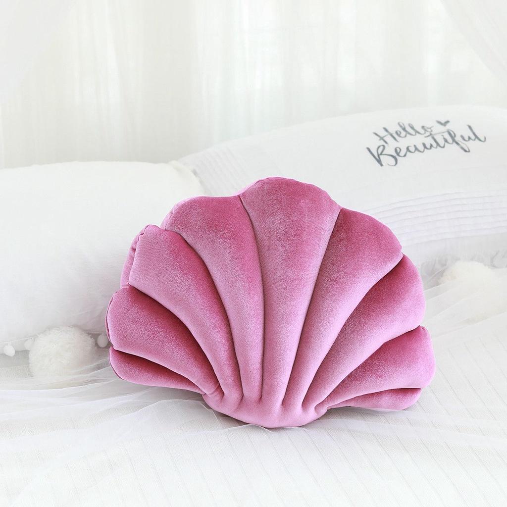 Soft Seashell Plush Pillow For Home Decorating Office And Siesta