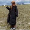 Medium and Long POLO Collar Down Cotton Clothes Men's and Women's Winter Fashion Oversize Loose and Thin Versatile Coat