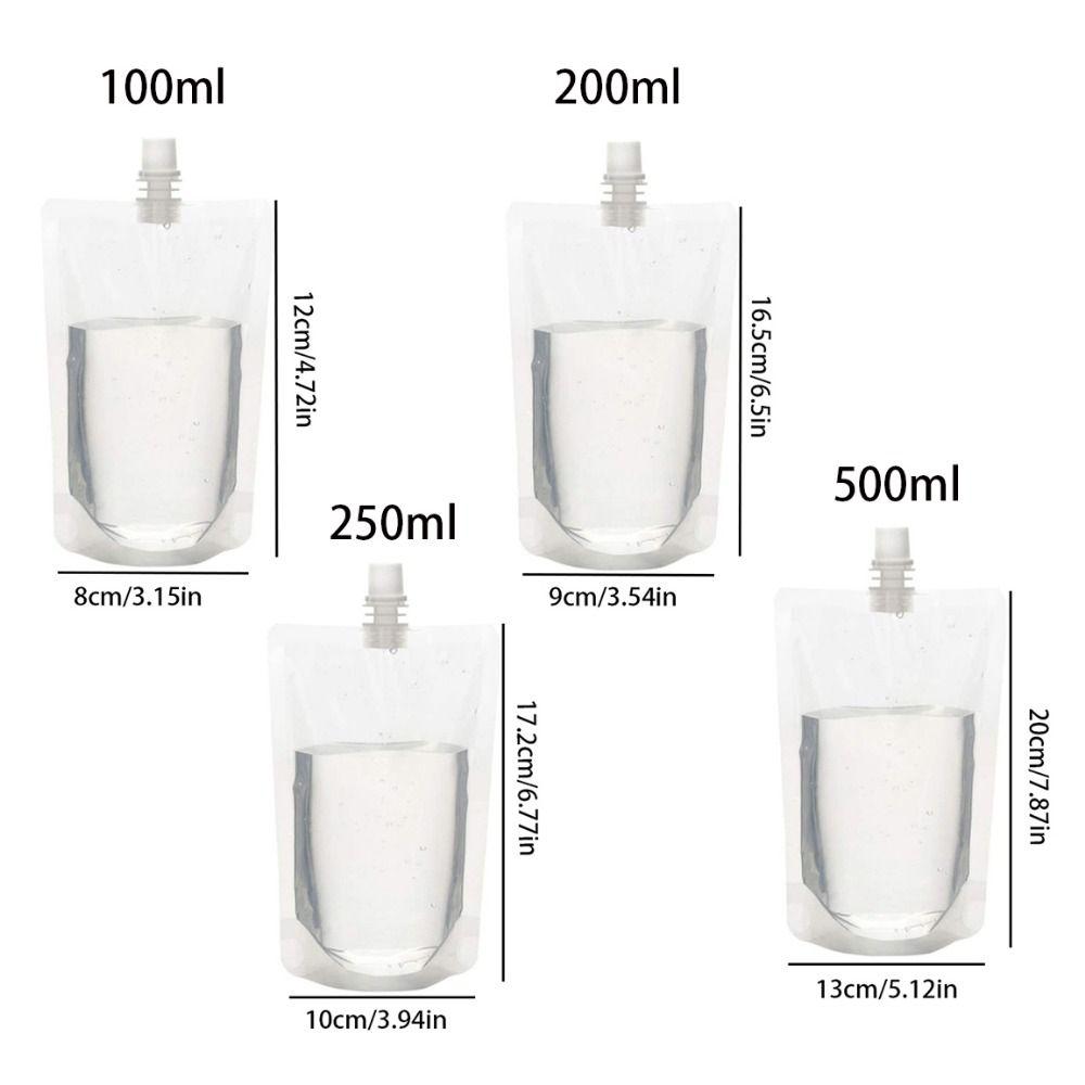 for Travel Party Refillable Leak Proof Liquid Containers Juice Pouches Soybean Milk Drink Pouch
