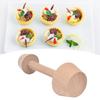 1 Stück Holz-Eierkuchenform doppelseitig Mini-Kuchenmacher für DIY-Muffins Pekannusspieses Käsekuchen Holzbackwerkzeug für die Heimküche