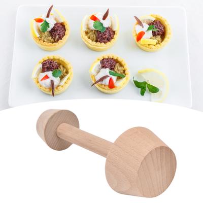 1 Stück Holz-Eierkuchenform doppelseitig Mini-Kuchenmacher für DIY-Muffins Pekannusspieses Käsekuchen Holzbackwerkzeug für die Heimküche