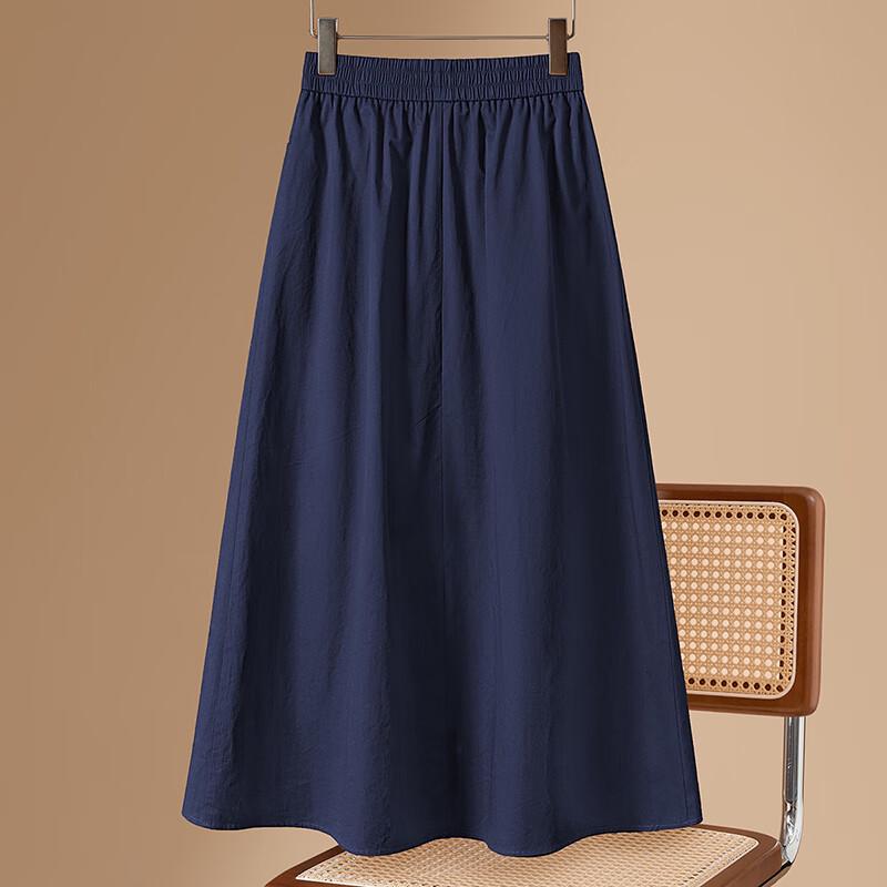 Damska spódnica midi o linii A z wysokim stanem